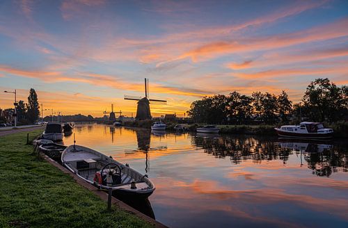 Zonsopkomst bij de Alkmaarse Molenkade