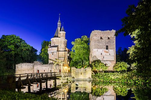 Kasteel Duurstede in de spotlights.