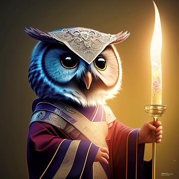 hibou (fantaisie) sur Gelissen Artworks