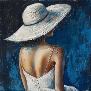 Femme avec chapeau sur TheXclusive Art