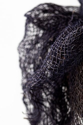 Detail, blau, Jute, abstrakt, Kunst