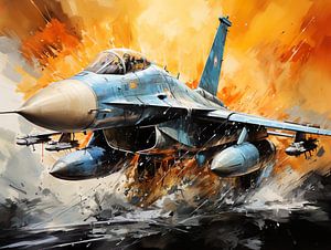 Croquis F16 sur PixelPrestige