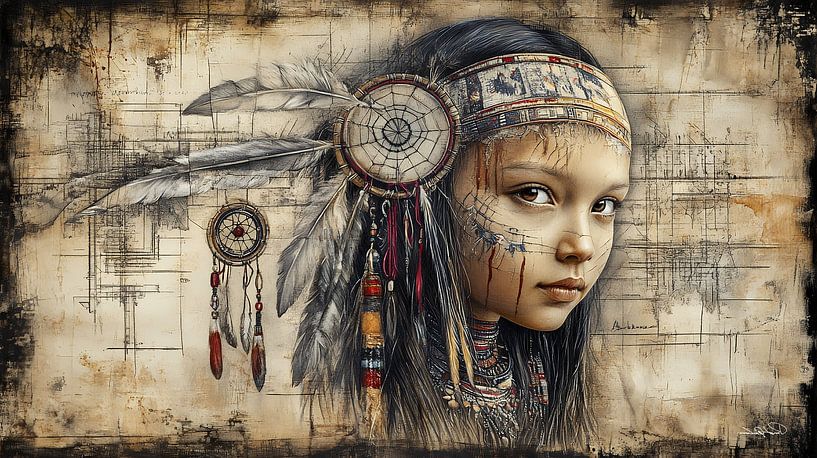Indien à la Da Vinci par Gelissen Artworks
