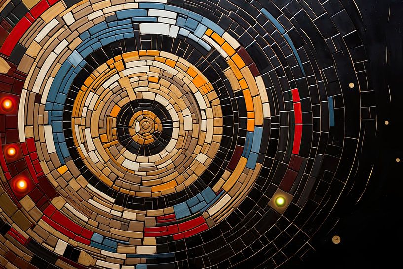 Abstrakte Geometrie von Abstraktes Gemälde