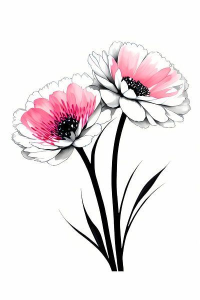 Contrastrijke Bloesem van Art & Soul Creations