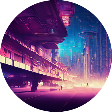 Desolate Neo Megacity van Josh Dreams Sci-Fi