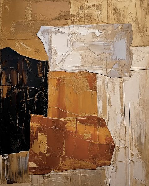  aardetinten - abstract art 1 par TW living