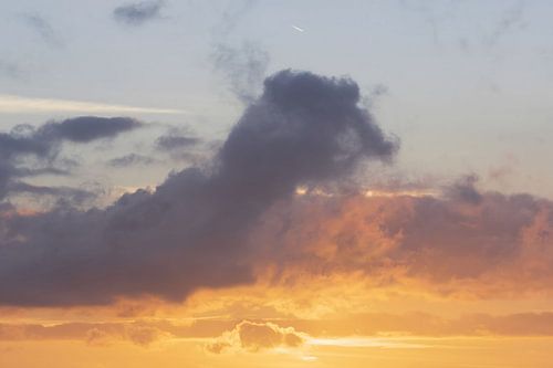 Gouden Gloed in de Avondlucht