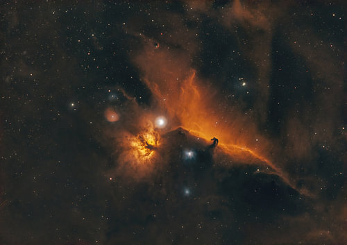 Paardenhoofd en kosmisch vuur – Barnard 33 en NGC 2024