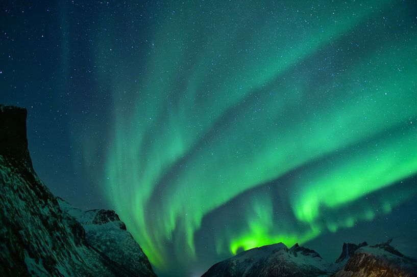Prachtig Noorderlicht in Noorwegen van Koen Hoekemeijer