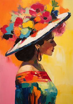Portrait Fleurs Femme sur Art Merveilleux