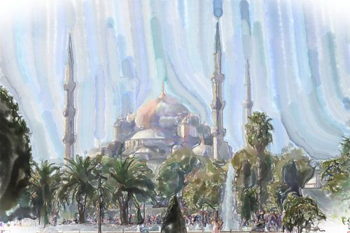 Park achter de Hagia Sofia