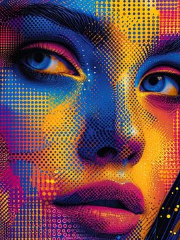 Digital Depths - Halftone Female Vision