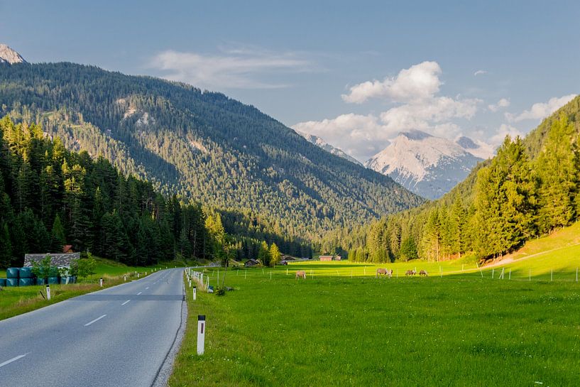 Beautiful alpine panorama in Tyrol by Oliver Hlavaty