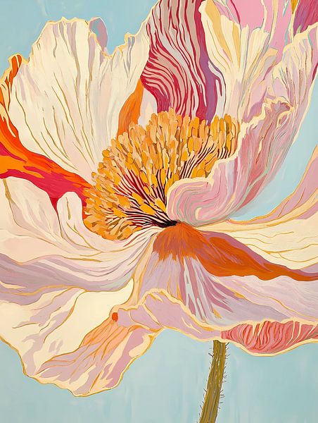 Pastell Moderne Blume von Olga Wildrose