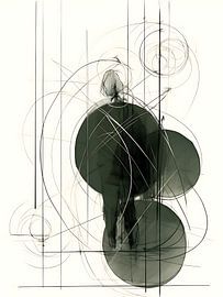 Abstrakte grüne Malerei