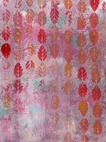 Falling autumn leaves