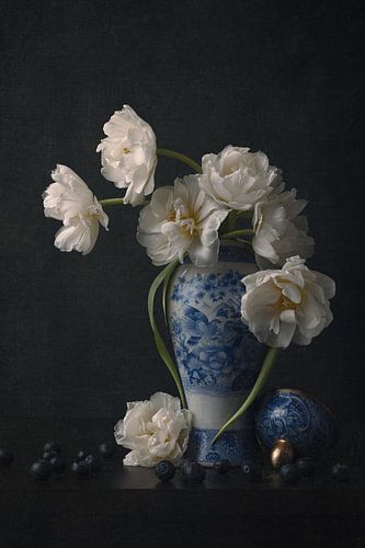 Witte tulpen van Carolien van Schie