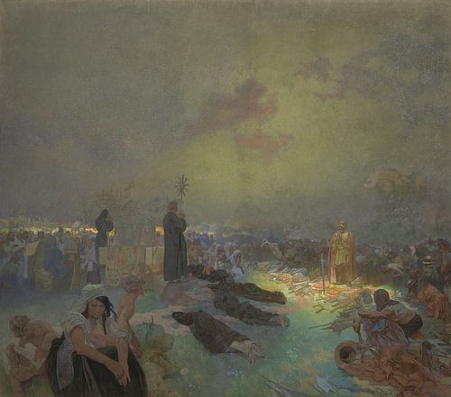 After the Battle of Vítkov Hill, Alphonse Mucha