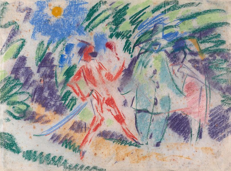 Rik Wouters - Harlekijn en Columbine (1913) van Peter Balan