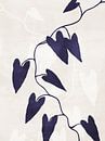 Abstract Botanical no. 8 Indigo by Adriano Oliveira thumbnail