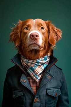 Nova Scotia Eendrijvende Retriever van Poster Art Shop