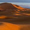 Sanddünen in der Wüste bei Merzouga, Marokko von Peter Schickert