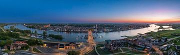 Kampen Frühlings-Sonnenuntergang Luftaufnahme von Sjoerd van der Wal Fotografie