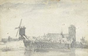 Ansicht von Dordrecht vom Meer, Jan van Goyen (zugeschrieben)
