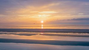 Strand Ostende bei Sonnenuntergang