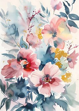 Aquarelle florale n° 2 sur Andreas Magnusson