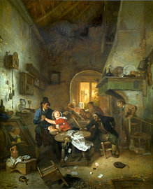 Ignatius Josephus Van Regemorter – A row during a card game