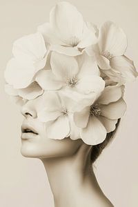 Vrouw met bloemen