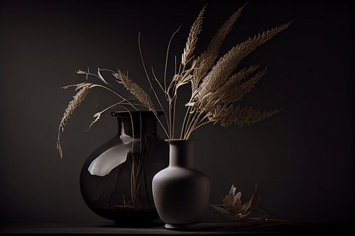 Bruin modern stilleven