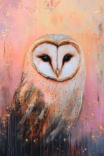 Majestätische Eule in warmen Farben von Imperial Art House