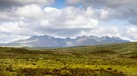 Panoramisch zicht op de Cuillins bergen op het Isle of Skye van Rob IJsselstein thumbnail