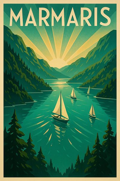 Marmaris Segeln Gelassenheit Poster von Travel Shop