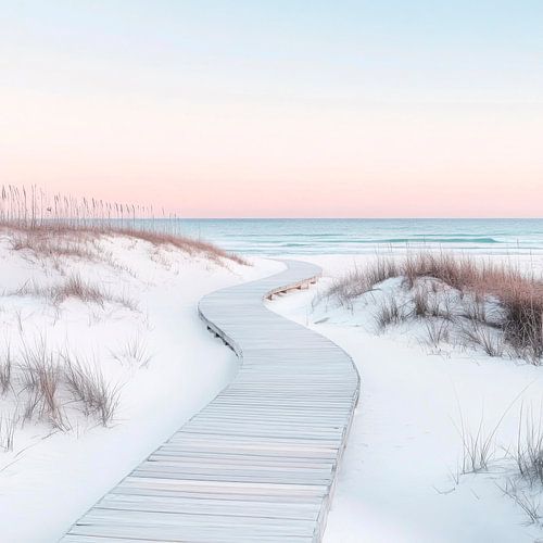 Strandpad naar de zee