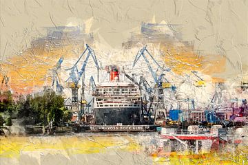 Hamburg Queen Mary 2 van Peter Roder