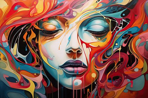 Abstract female portrait