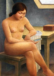 Mädchen mit Spiegel, GEORG SCHRIMPF, 1930