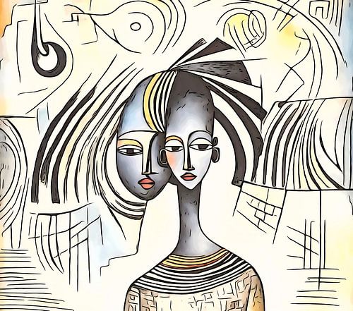 On the road in Africa, motif 2