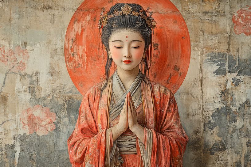 praying oriental woman by Egon Zitter