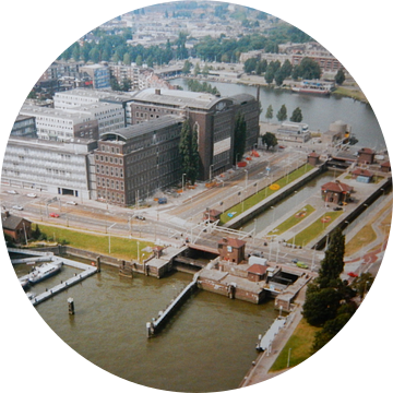 Rotterdam 1995 uitzicht vanaf Euromast van Joke te Grotenhuis
