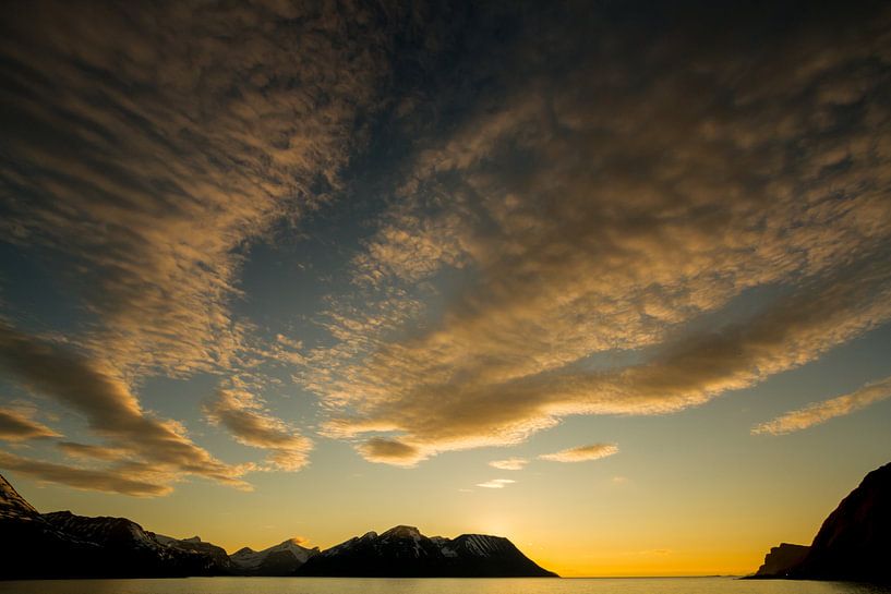 Mitternachtssonne in Norwegen von Dirk Jan Kralt