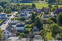 Sexbierum en omgeving vanaf de toren van de Sixtuskerk