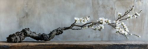 Wit in Bloei: Een Fragiele Dans van Bloesems