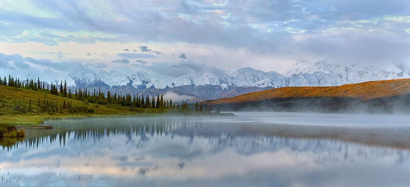 Denali berg in Alaska van Menno Schaefer