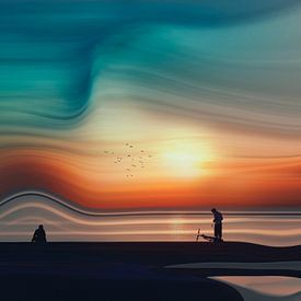 Dawn on a tropical beach by Dirk Wüstenhagen