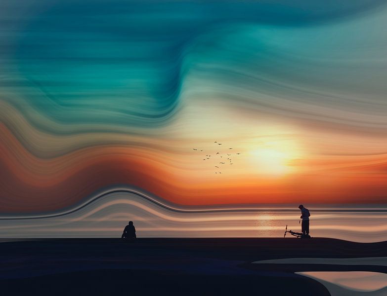 Dawn on a tropical beach by Dirk Wüstenhagen